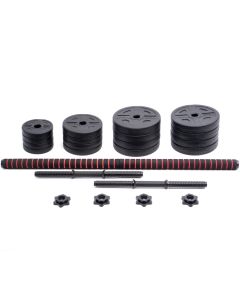 Ironman 30kg Standard Dumbbell And Barbell Set