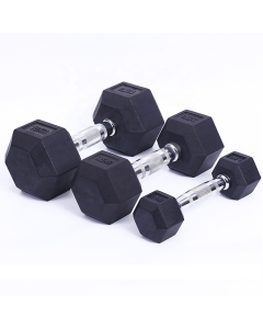 Ironman Rubber Coated Hex 2.5kg Dumbbell Pair