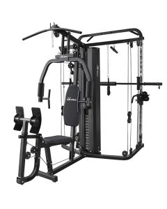 IronMan Deluxe Home Multi Gym with Smith Machine and Cables - 65kg Weight Stack