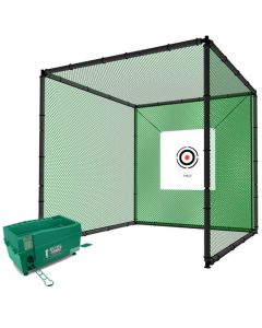 Hillman PGM 2m Heavy Duty Golf Practice Cage And Ball Dispenser Package