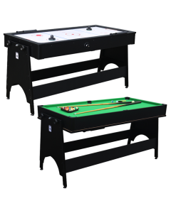 Walker & Simpson 2 in 1 Air Hockey & Pool Combo Table in Black