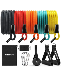 PROIRON Resistance Band Set with Handles, Ankle Straps and Door Anchor