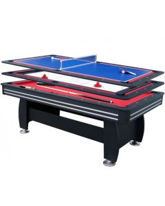 Walker and Simpson 7ft Gamesmaster 3 in 1 Deluxe in Black