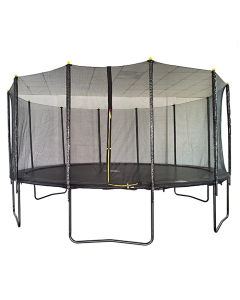 Velocity 16ft Powder Coated Trampoline with Safety Enclosure