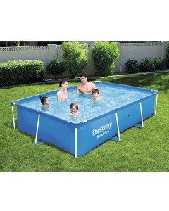 Bestway 8ft 6inch Rectangular Above Ground Steel Pro Swimming Pool