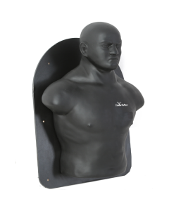 IronMan Wall Mounted Punch Bag Sparring Dummy Man - Black